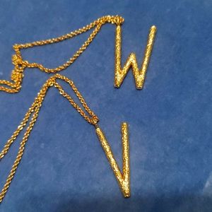 Amber sceats grande letter intial necklace